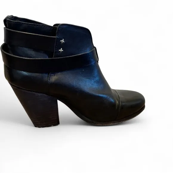 Rag &amp; Bone Leather Heeled Ankle Boots - Size 36