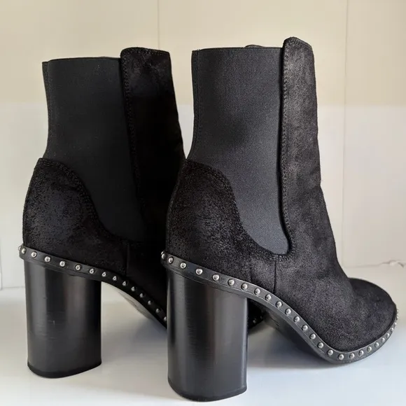 🖤Rag &amp; Bone Romi Chelsea Bootie- black- size 6- dome studs detailing the welt.