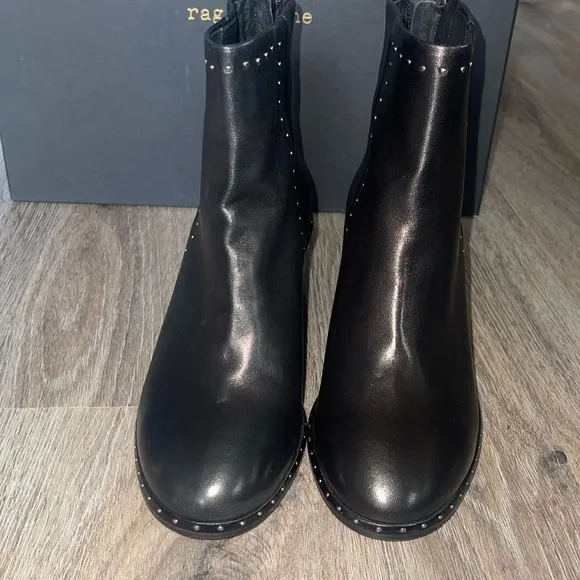 Rag &amp; Bone Willow Studded Boot in Black Size 35 (US 5)