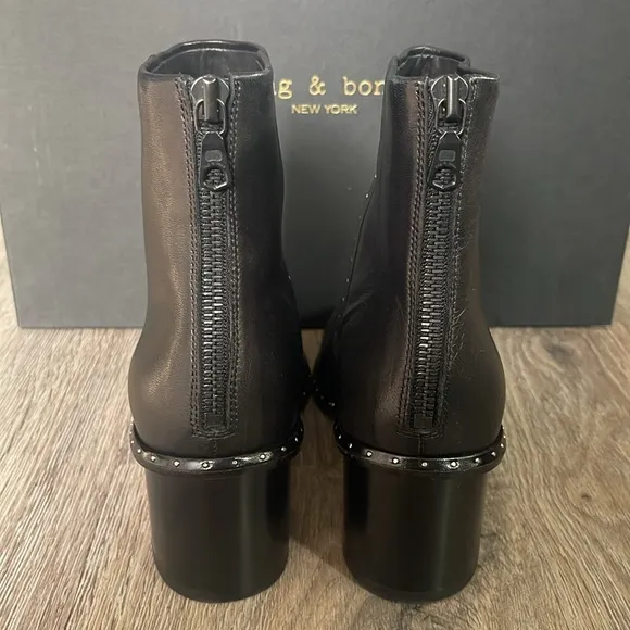 Rag &amp; Bone Willow Studded Boot in Black Size 35 (US 5)