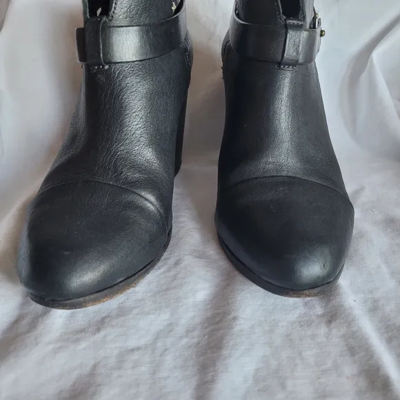 Rag &amp; Bone Womens Leather Harrow Belted Ankle Boots Black Size 38.5 / 8.…