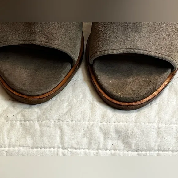 Rag &amp; Bone Wyatt Ankle Boots Womens Tan Leather Heel Slingback Booties