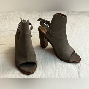 Rag &amp; Bone Wyatt Ankle Boots Womens Tan Leather Heel Slingback Booties