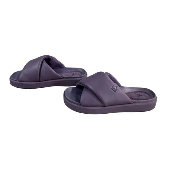 RARE Jordan Nike Sophia Puff Slide Canyon Purple Women Size 11 Flip Flop Sandals