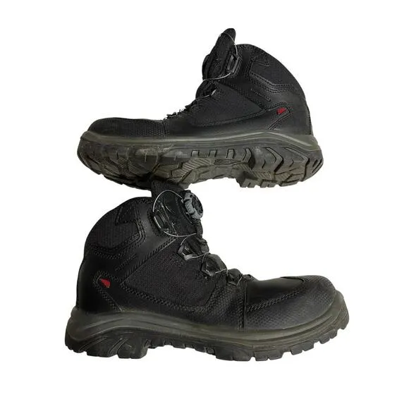 Red Wing Boots BOA Men’s 10.4 D Tradesmen’s Hiker Waterproof  6614 Black Leather