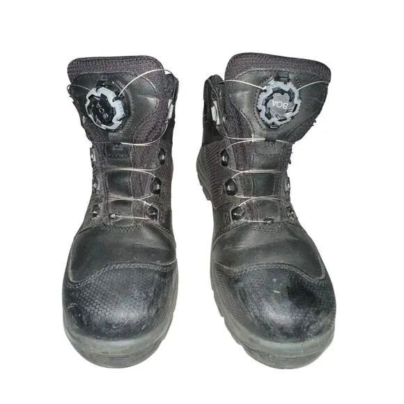 Red Wing Boots BOA Men’s 10.4 D Tradesmen’s Hiker Waterproof  6614 Black Leather