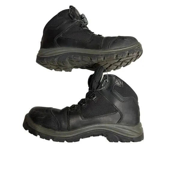 Red Wing Boots BOA Men’s 10.4 D Tradesmen’s Hiker Waterproof  6614 Black Leather