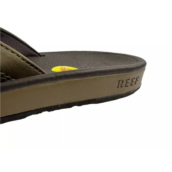 REEF Brown Leather Journeyer Men's Flip Flop Sandals | Size 11 | NEW!!!🌊⛱️