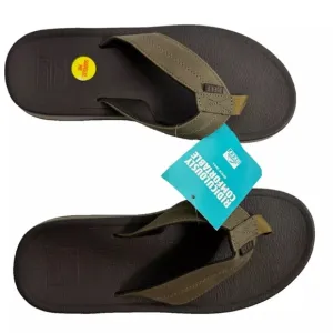 REEF Brown Leather Journeyer Men's Flip Flop Sandals | Size 11 | NEW!!!🌊⛱️