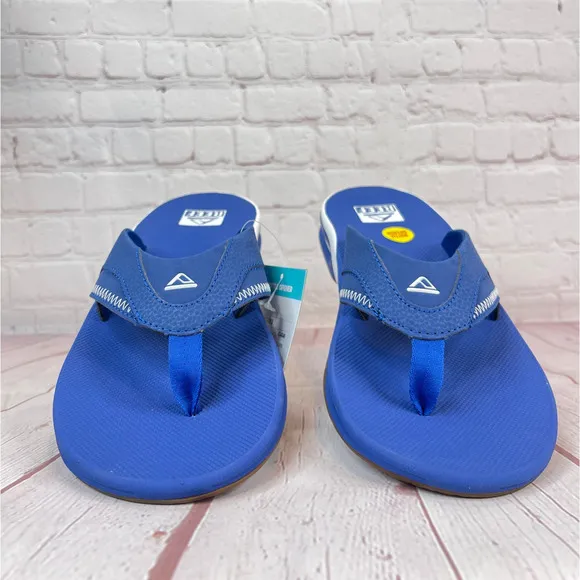 Reef Fanning x MLB LA Dodgers With Bottle Opener Flip Flops Sandals Mens Size 13