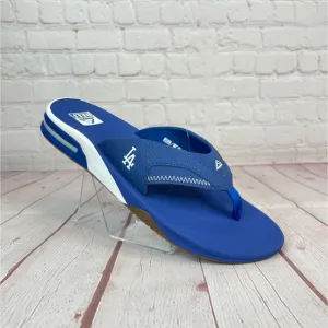 Reef Fanning x MLB LA Dodgers With Bottle Opener Flip Flops Sandals Mens Size 13