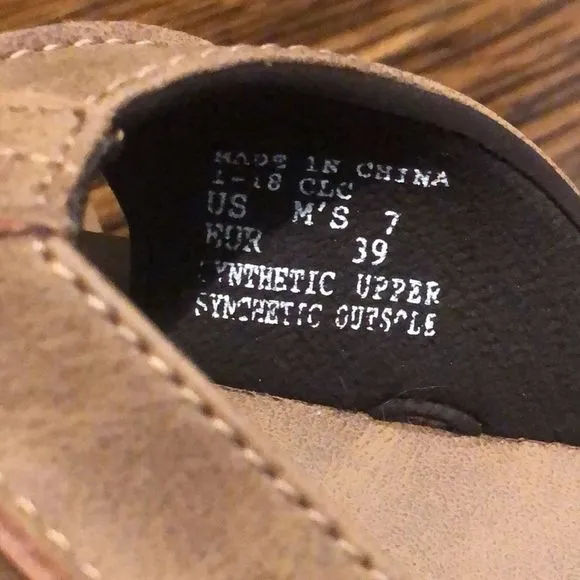REEF Men’s Brown Slip On Flip Flop Thong Sandals Sz 7