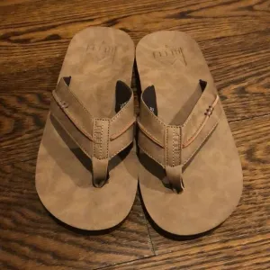 REEF Men’s Brown Slip On Flip Flop Thong Sandals Sz 7