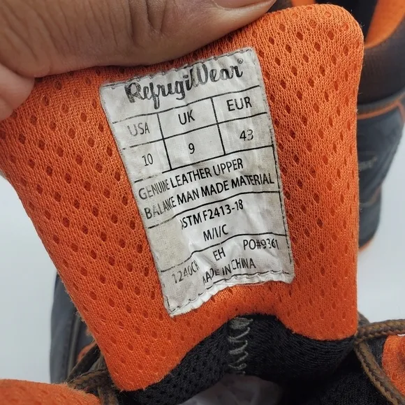 RefrigiWear Shoes Men 10 PolarForce Hiker Insulated Waterproof Work Boots