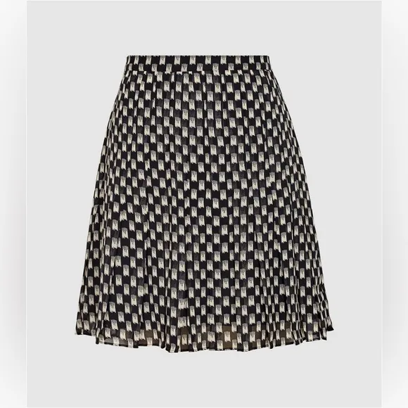 REISS Vivi Printed Mini Skirt 10