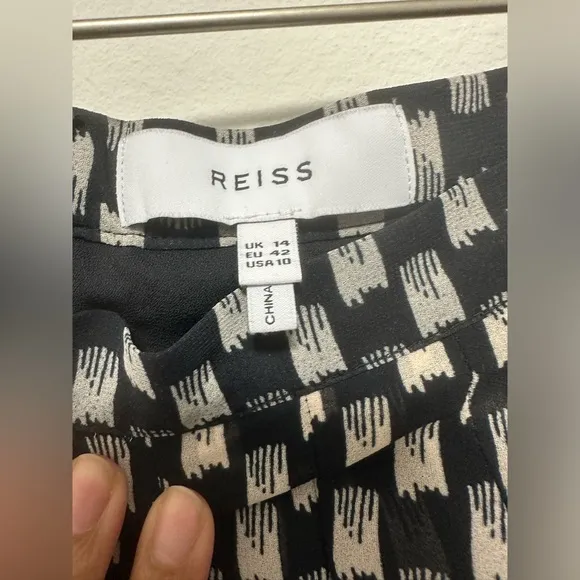 REISS Vivi Printed Mini Skirt 10