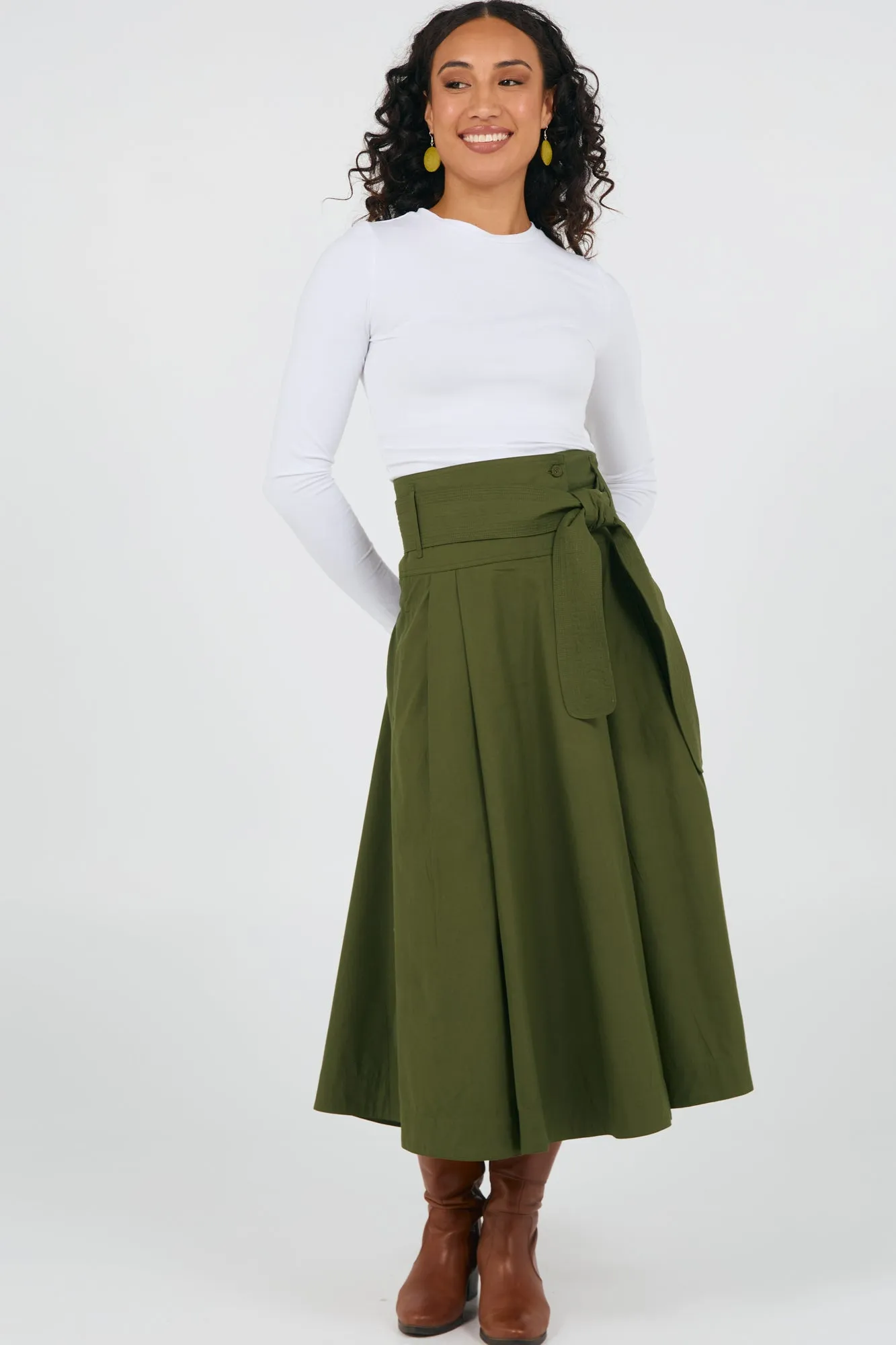 Rhodes Skirt Cypress Green