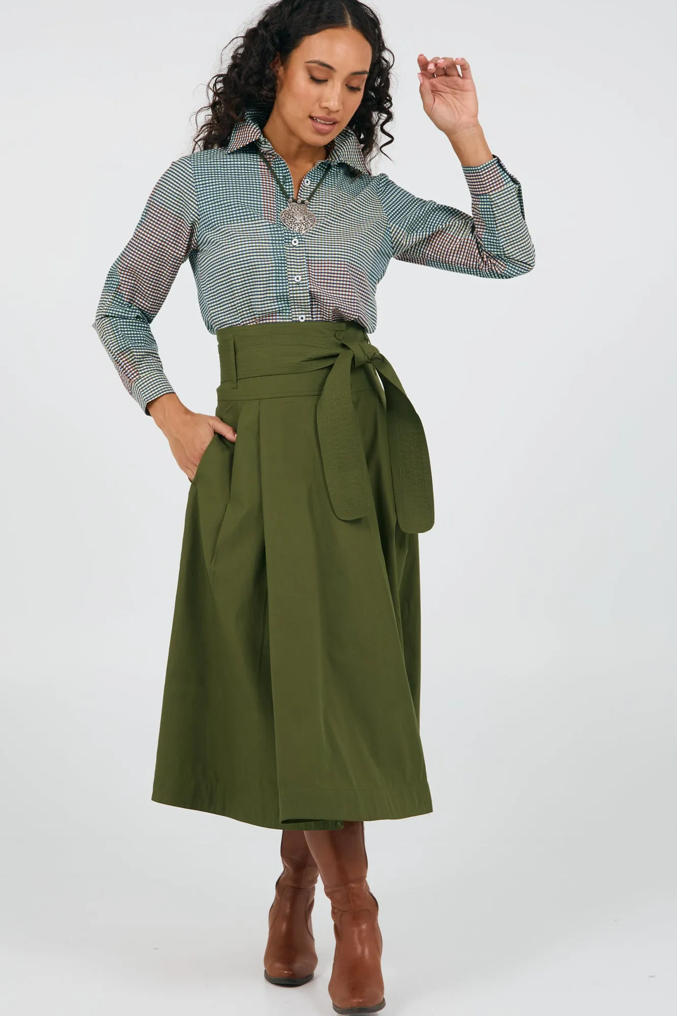 Rhodes Skirt Cypress Green