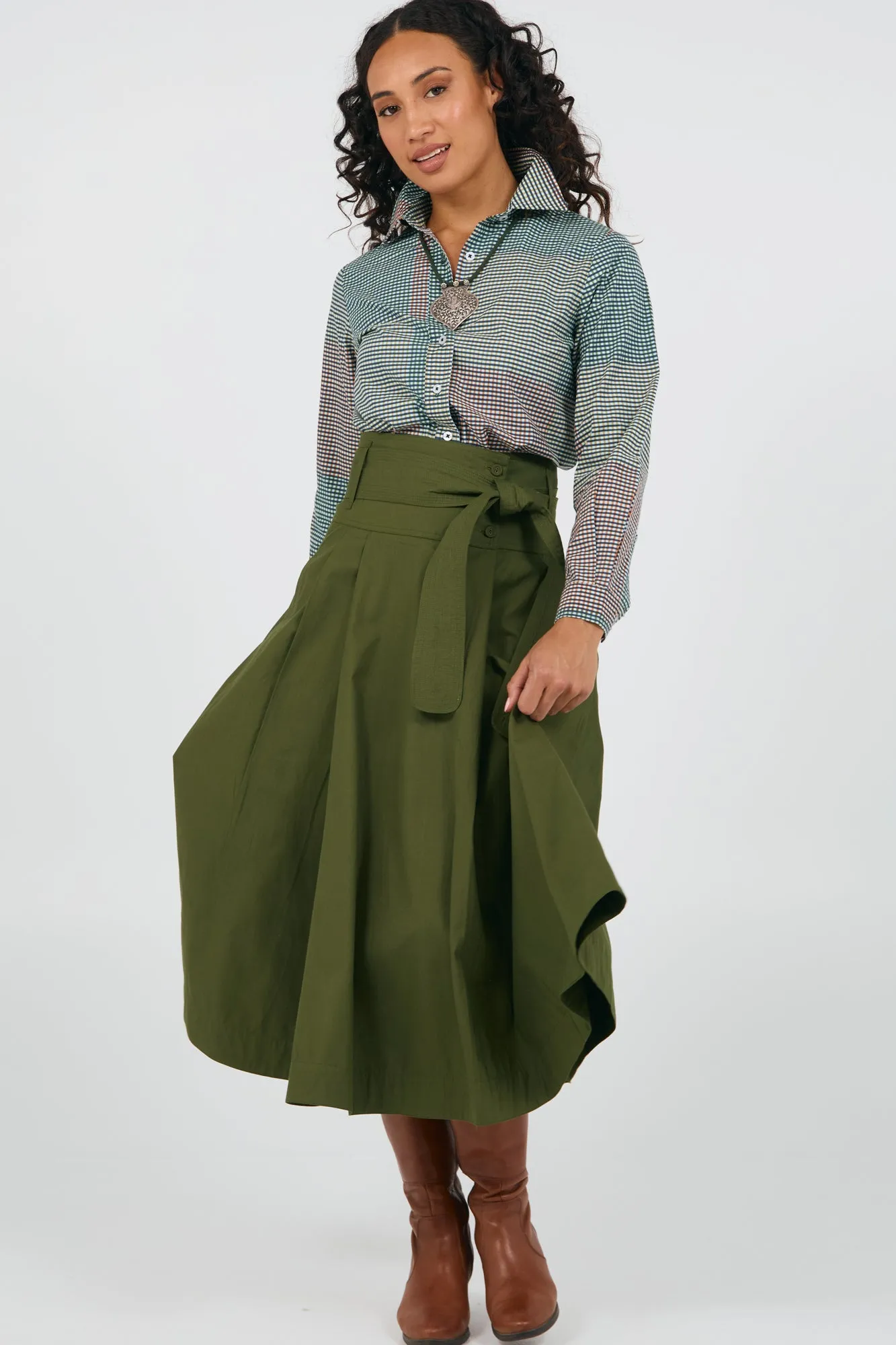 Rhodes Skirt Cypress Green