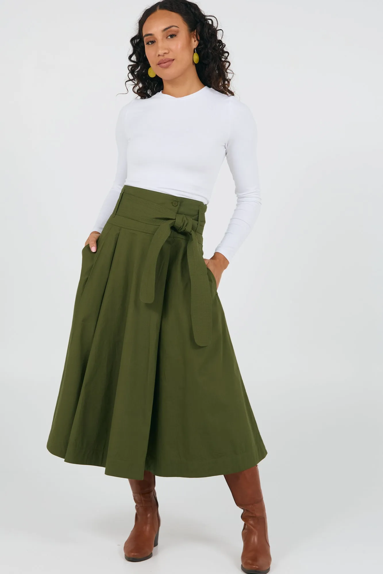 Rhodes Skirt Cypress Green
