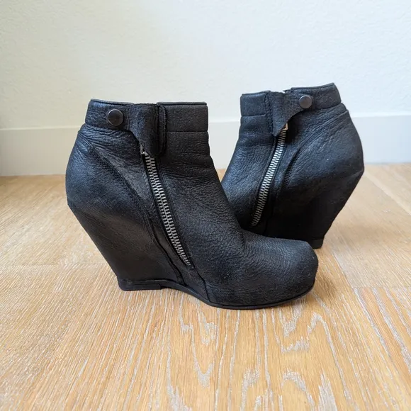 Rick Owens Wedge Ankle Boots