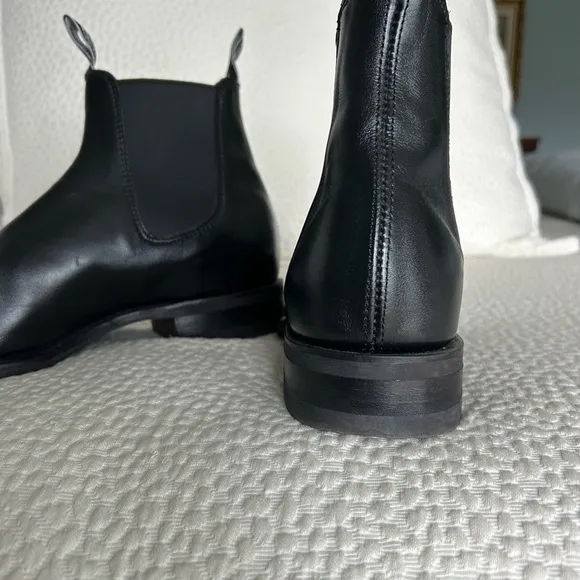 R.M. Williams Black Chelsea Boots with Goodyear Welt