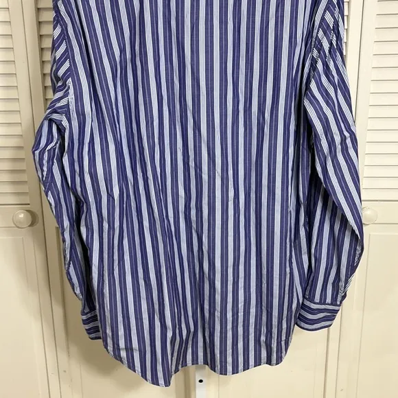 Robert Graham Striped &amp; Embroidered &quot;Summer Theme&quot; Shirt XXL