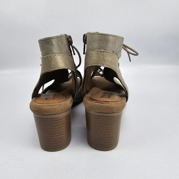 Rockport Cobb Hill Hattie Open Lace Open-toe Heeled Shoes 7.5