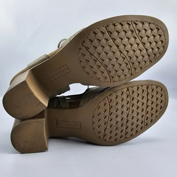 Rockport Cobb Hill Hattie Open Lace Open-toe Heeled Shoes 7.5