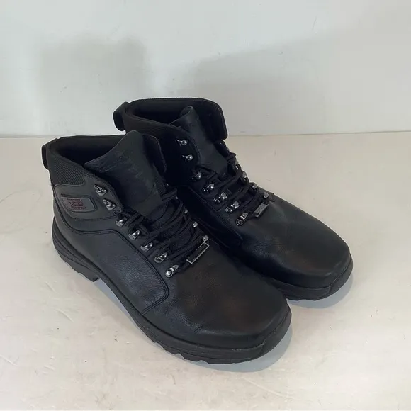 ROCKPORT COLD SPRINGS WATERPROOF ELKHART BLACK BOOT EUC SZ 12