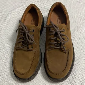 Rockport leather waterproof men’s shoes brown suede look size 8 Wide