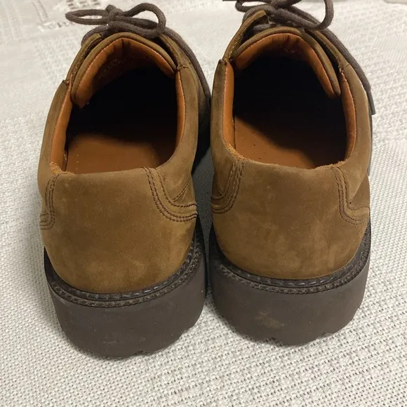 Rockport leather waterproof men’s shoes brown suede look size 8 Wide