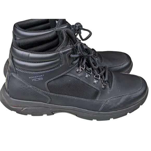 Rockport XCS Shoes Mens 13 Leather Hiking Boots Waterproof Shock Elkhart CH9953