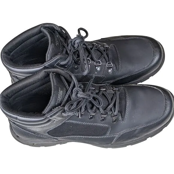 Rockport XCS Shoes Mens 13 Leather Hiking Boots Waterproof Shock Elkhart CH9953