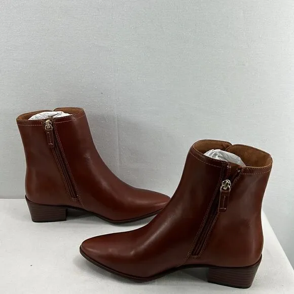 Rockport Geovana Mid Boot- Tan Havane- Size 8 M- NIB
