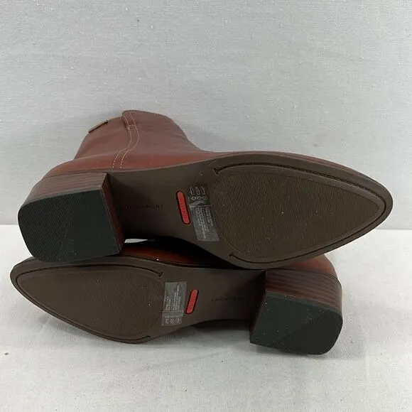 Rockport Geovana Mid Boot- Tan Havane- Size 8 M- NIB