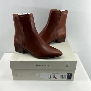 Rockport Geovana Mid Boot- Tan Havane- Size 8 M- NIB