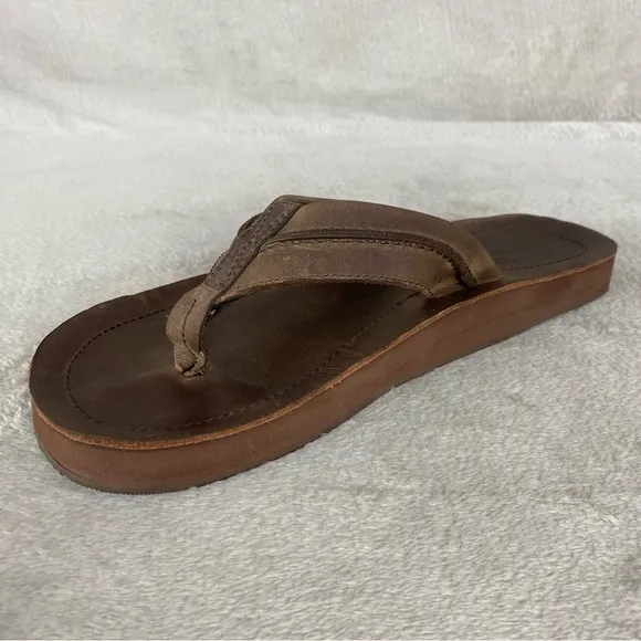 Rodd &amp; Gunn Piha Jandal Mens Flip Flops Sandals EU 41 US 8Brown Leather NEW