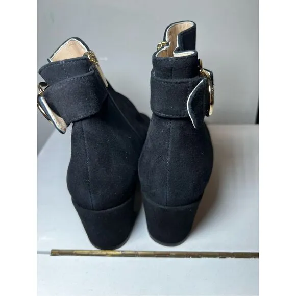Ron White Women's Black Jozie Ankle Bootie Weatherproof Italian Boots Size 40 NW