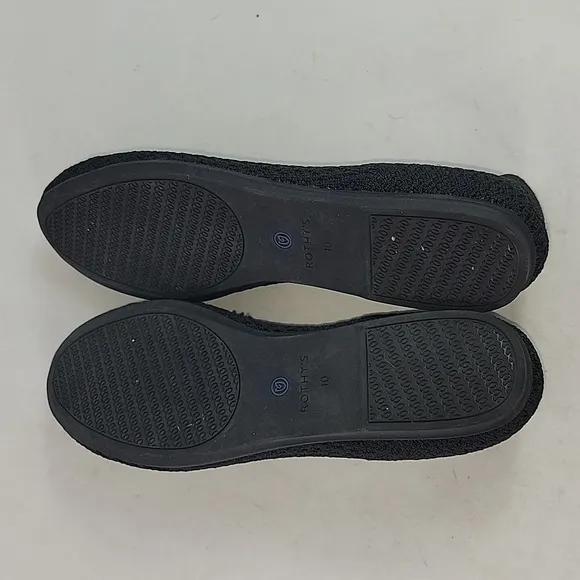 Rothy's Retired Honeycomb Black Women's Flats Shoes