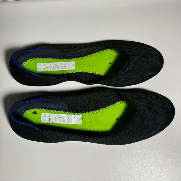 Rothy’s “The Flat” Ballet Shoes size 9 in black