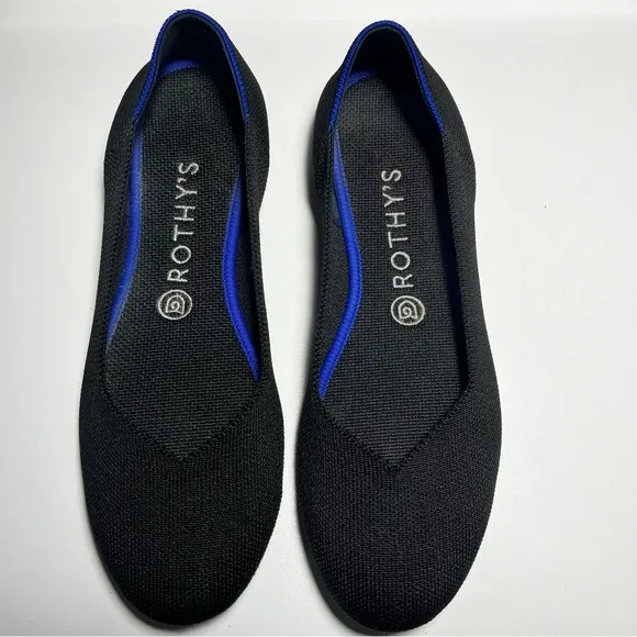 Rothy’s “The Flat” Ballet Shoes size 9 in black