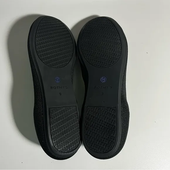 Rothy’s “The Flat” Ballet Shoes size 9 in black
