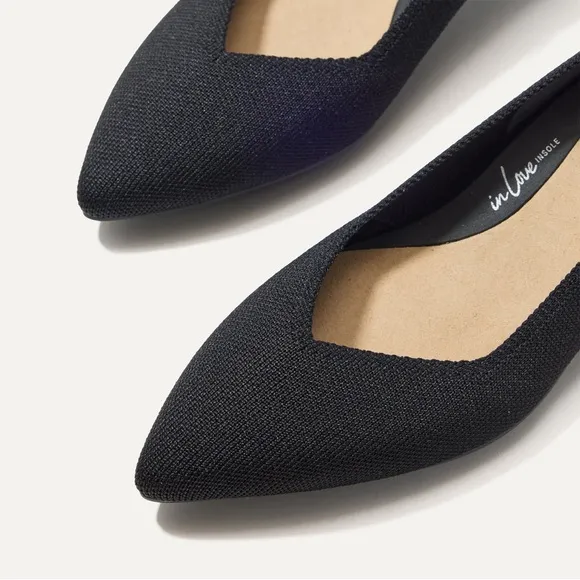 Rothy's The High Point in Black Women's Flats Size 12.5