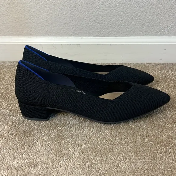 Rothy's The High Point in Black Women's Flats Size 12.5