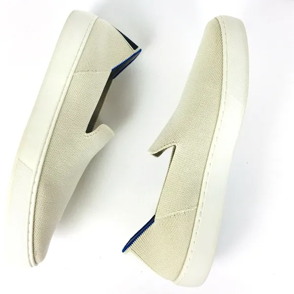 Rothy's The Original Slip On Sneaker Comfort Shoe In Sand Color US 11