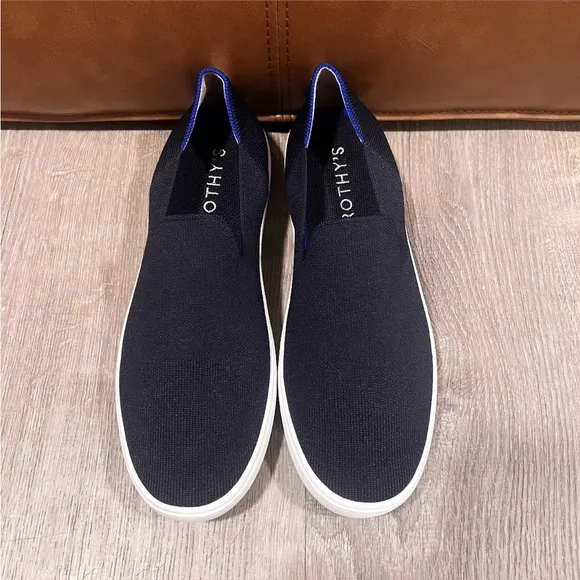 ROTHY’S The Original Slip On Sneaker In Color Solid Black Size 10.5