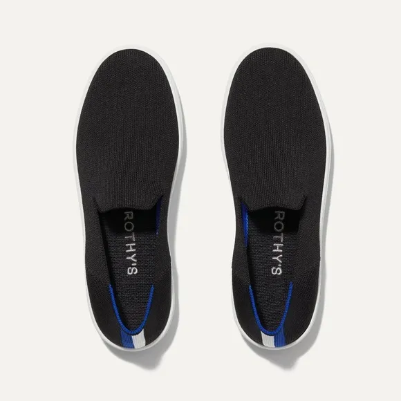 ROTHY’S The Original Slip On Sneaker In Color Solid Black Size 10.5