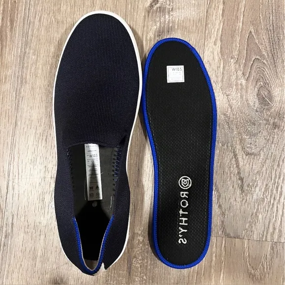 ROTHY’S The Original Slip On Sneaker In Color Solid Black Size 10.5