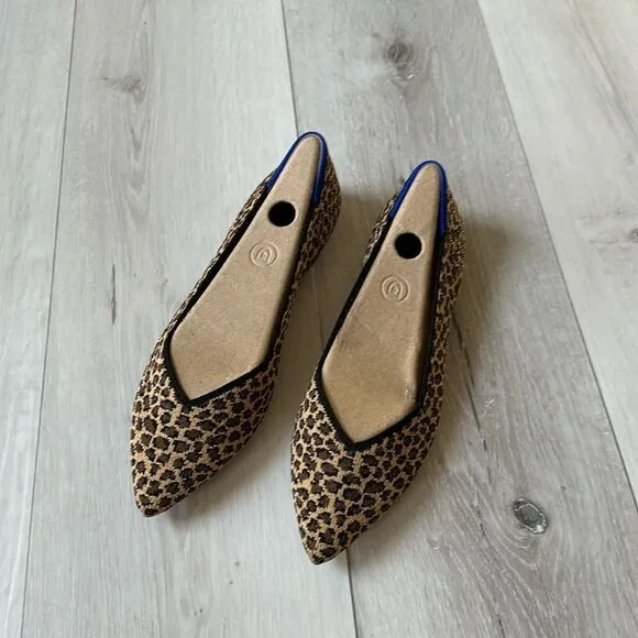 Rothy’s the Point in Leopard Print New without box Size 8.5
